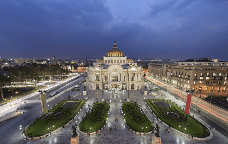 Travel + Leisure Mexico City Palace of Find Arts